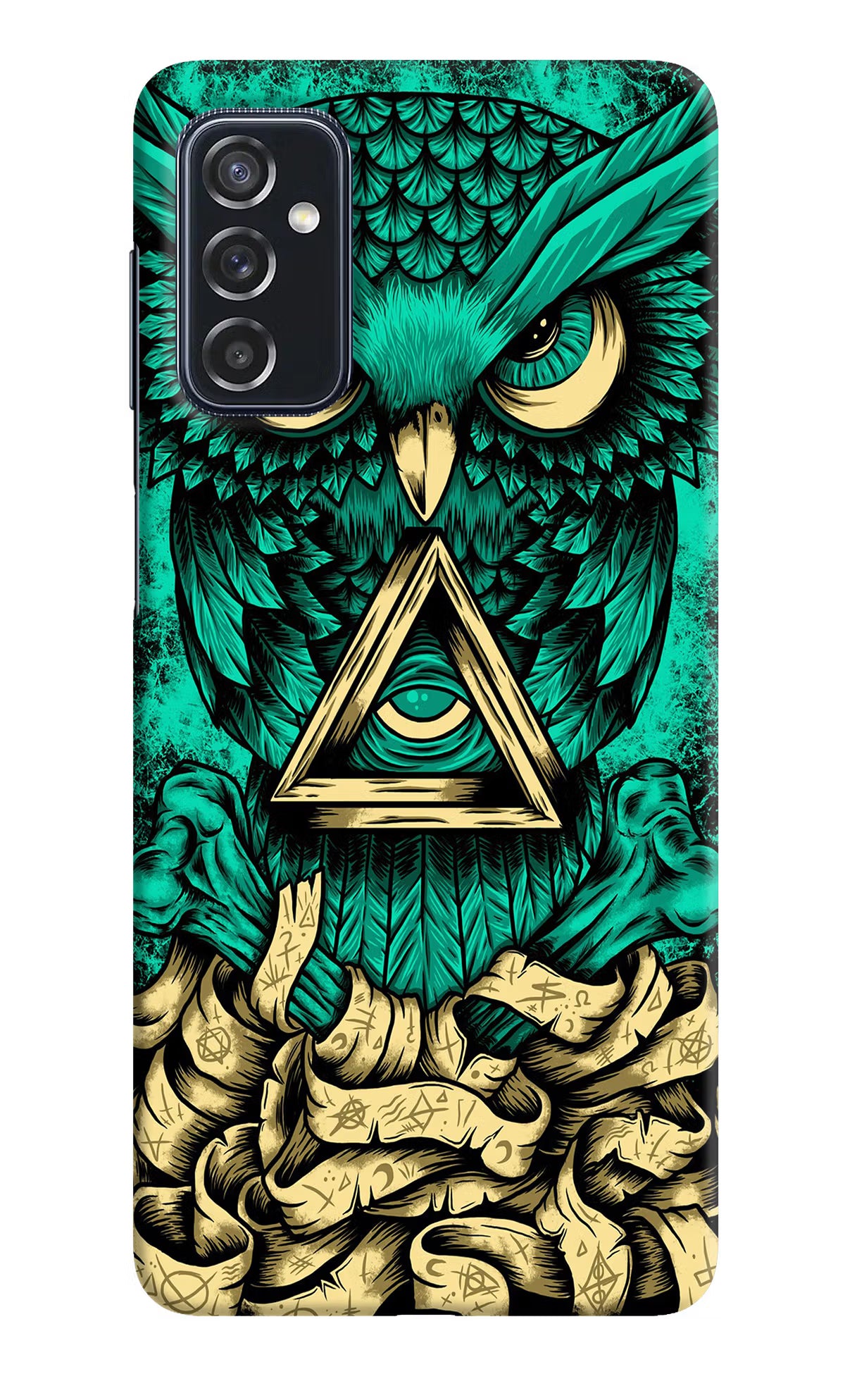 Green Owl Samsung M52 5G Hard Case Back Cover by Casekaro