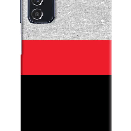 Tri Color Pattern Samsung M52 5G Hard Case Back Cover by Casekaro