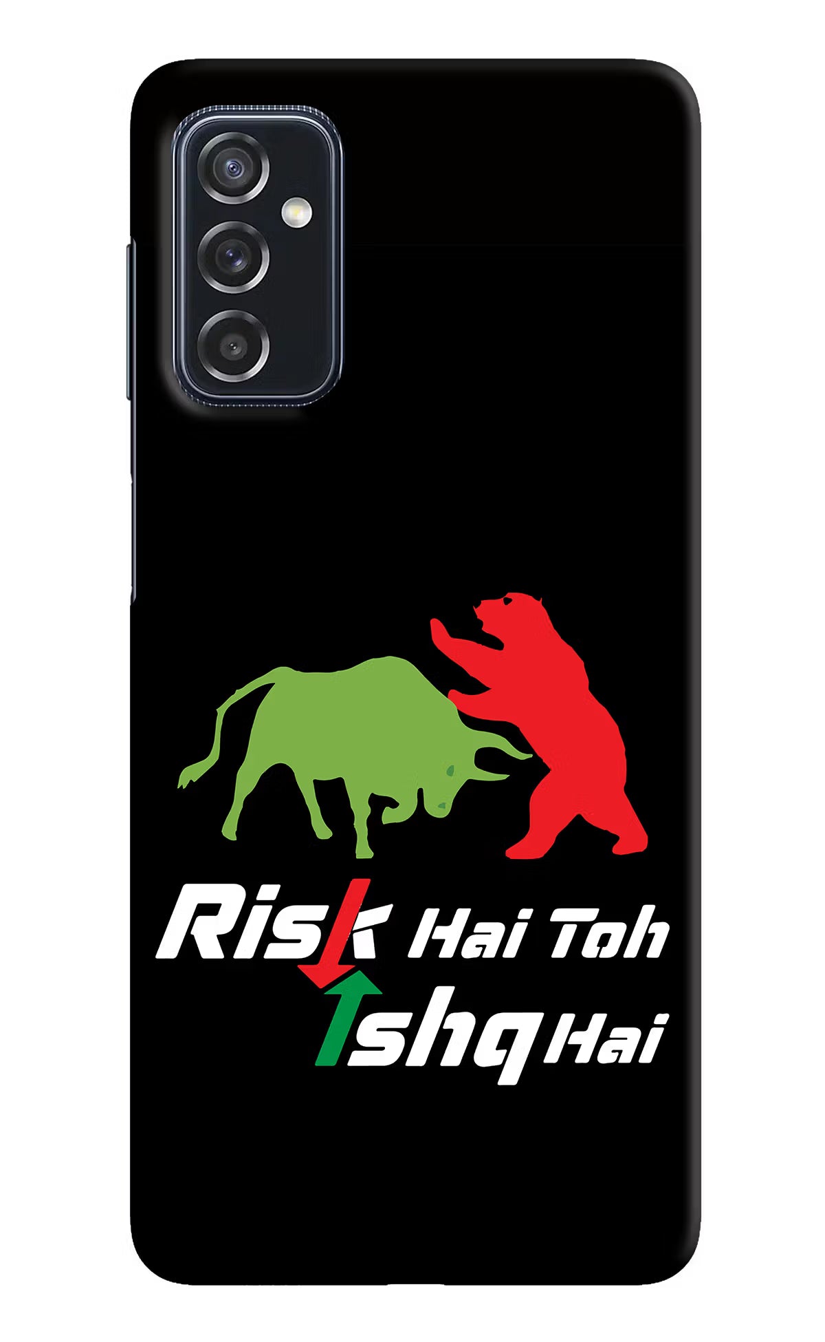 Risk Hai Toh Ishq Hai Samsung M52 5G Hard Case Back Cover by Casekaro