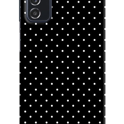 White Dots Samsung M52 5G Hard Case Back Cover by Casekaro