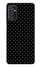White Dots Samsung M52 5G Hard Case Back Cover by Casekaro