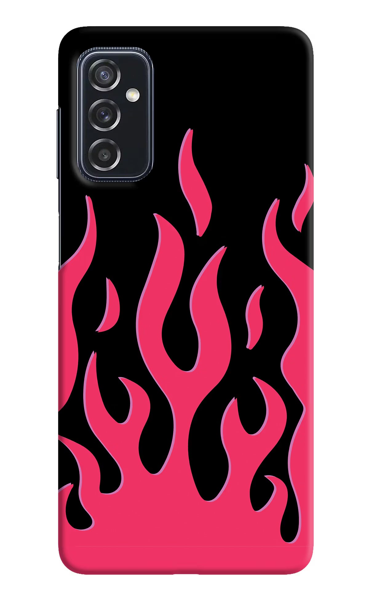 Fire Flames Samsung M52 5G Hard Case Back Cover by Casekaro