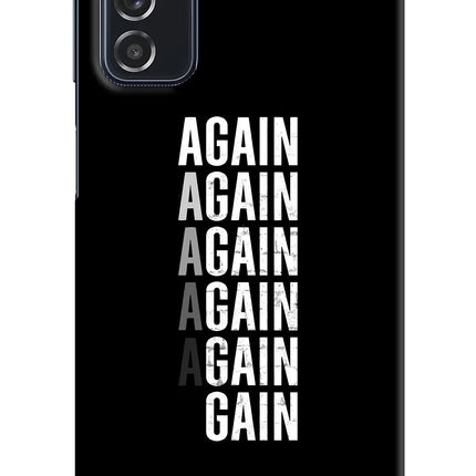 Again Again Gain Samsung M52 5G Hard Case Back Cover by Casekaro