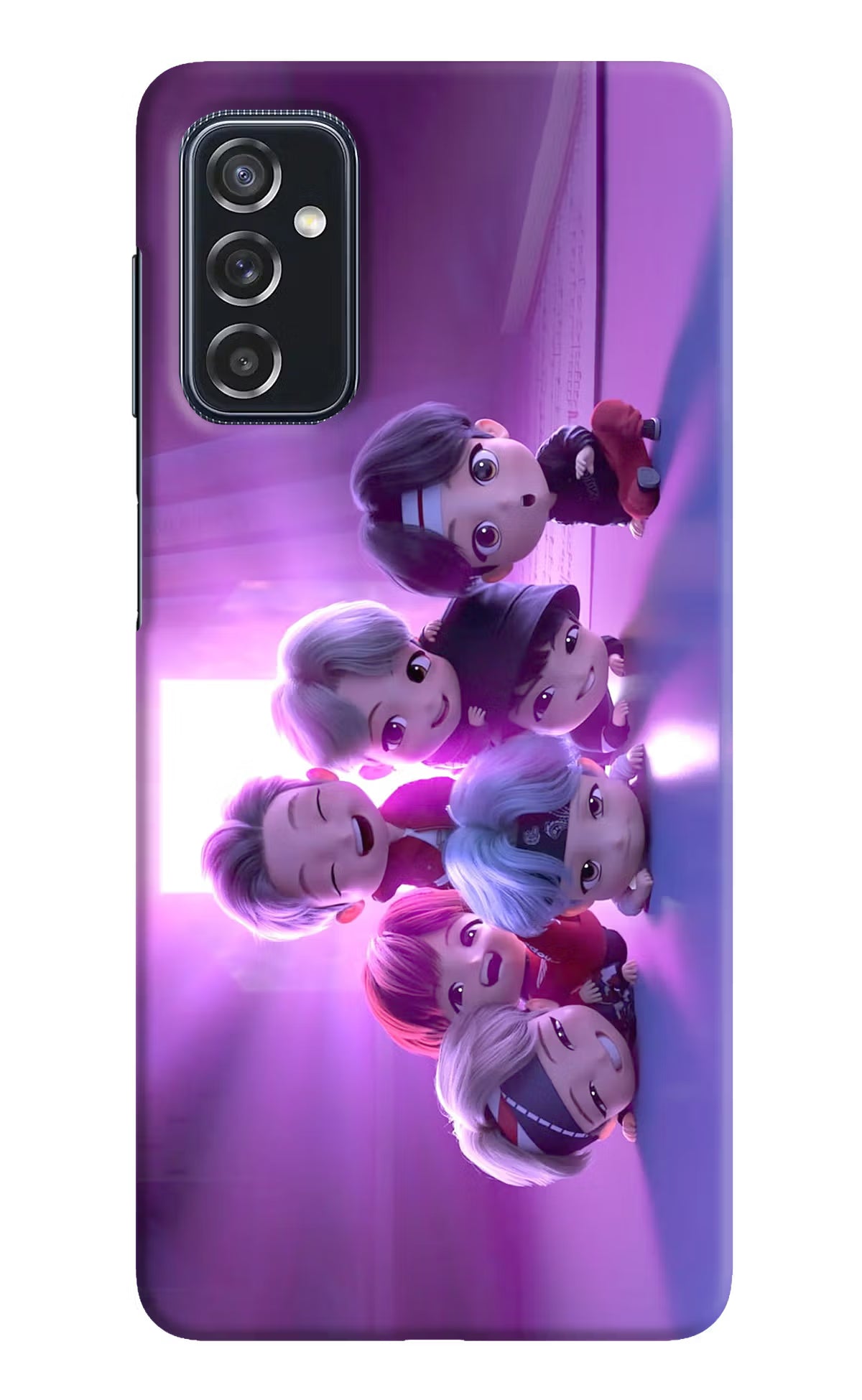BTS Chibi Samsung M52 5G Hard Case Back Cover by Casekaro