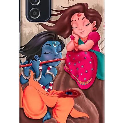 Radhe Krishna Samsung M52 5G Hard Case Back Cover by Casekaro