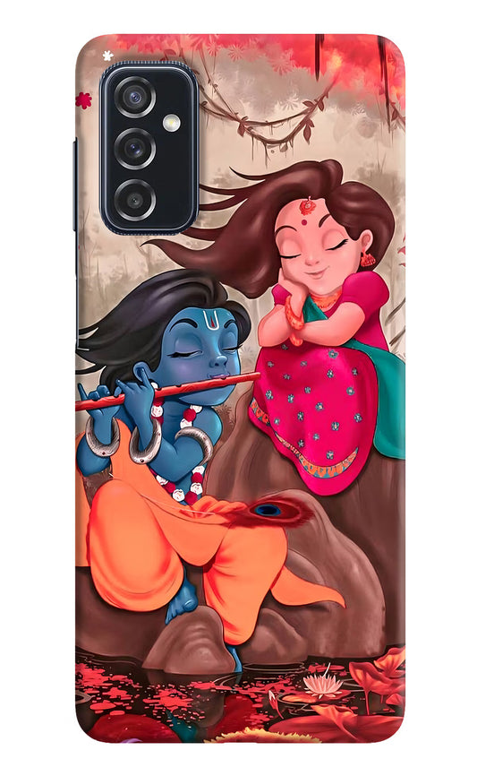 Radhe Krishna Samsung M52 5G Hard Case Back Cover by Casekaro