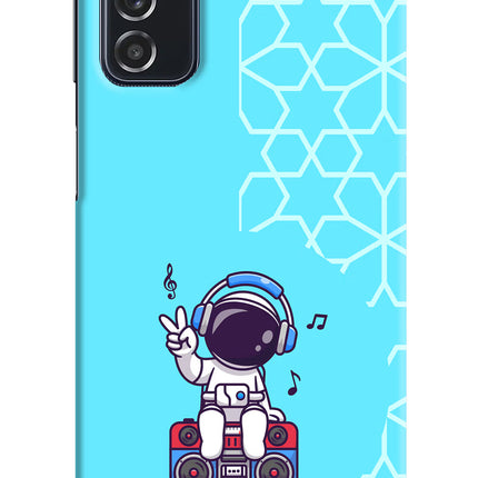 Cute Astronaut Chilling Samsung M52 5G Hard Case Back Cover by Casekaro