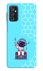 Cute Astronaut Chilling Samsung M52 5G Hard Case Back Cover by Casekaro