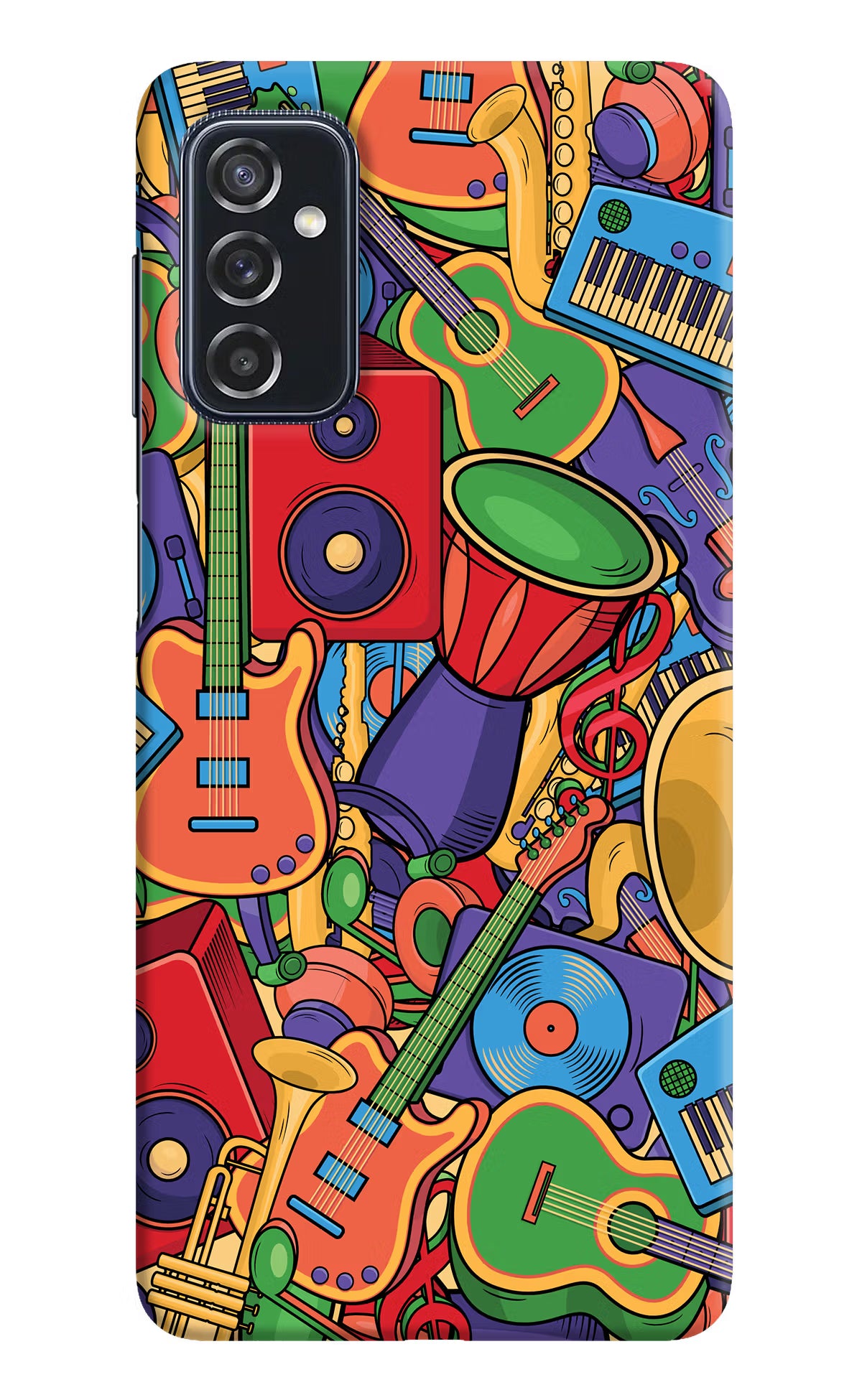 Music Instrument Doodle Samsung M52 5G Hard Case Back Cover by Casekaro
