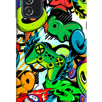 Game Doodle Samsung M52 5G Hard Case Back Cover by Casekaro