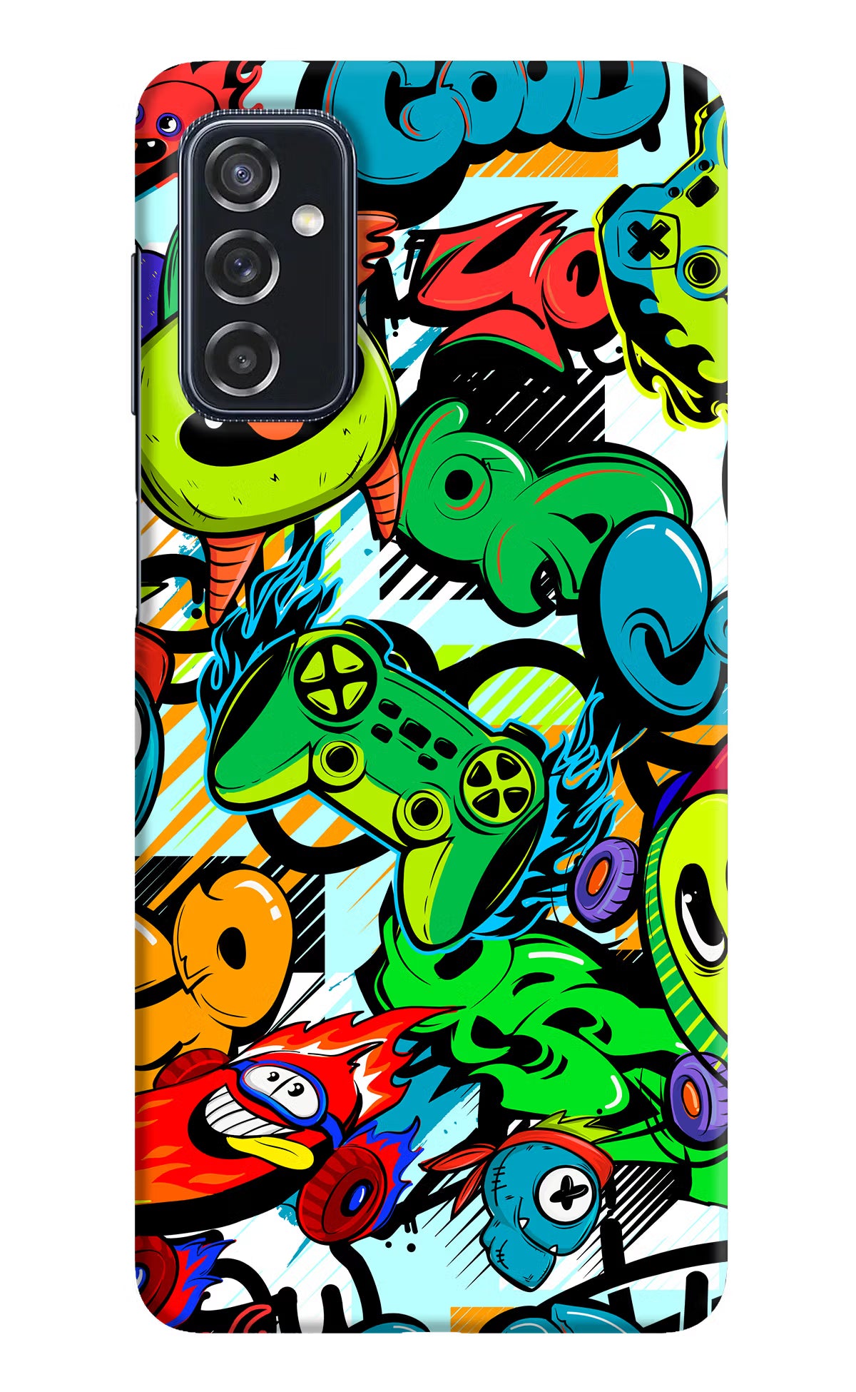 Game Doodle Samsung M52 5G Hard Case Back Cover by Casekaro