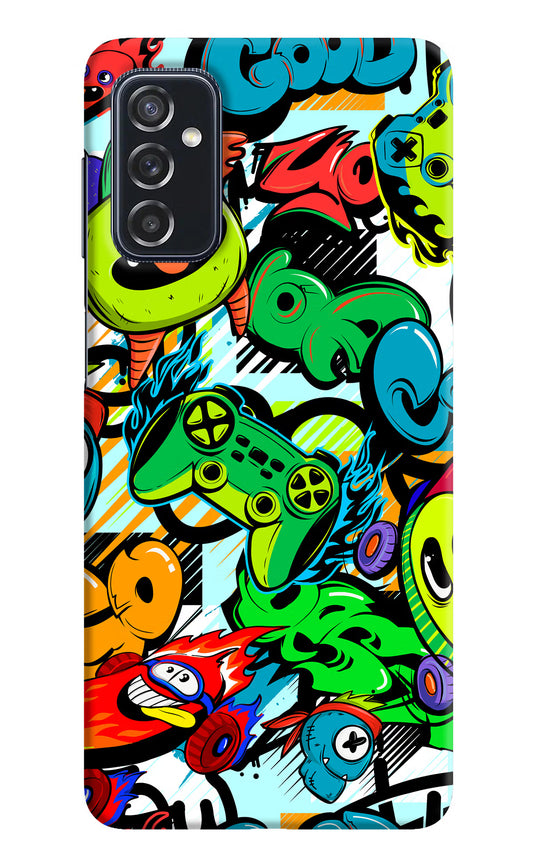 Game Doodle Samsung M52 5G Hard Case Back Cover by Casekaro