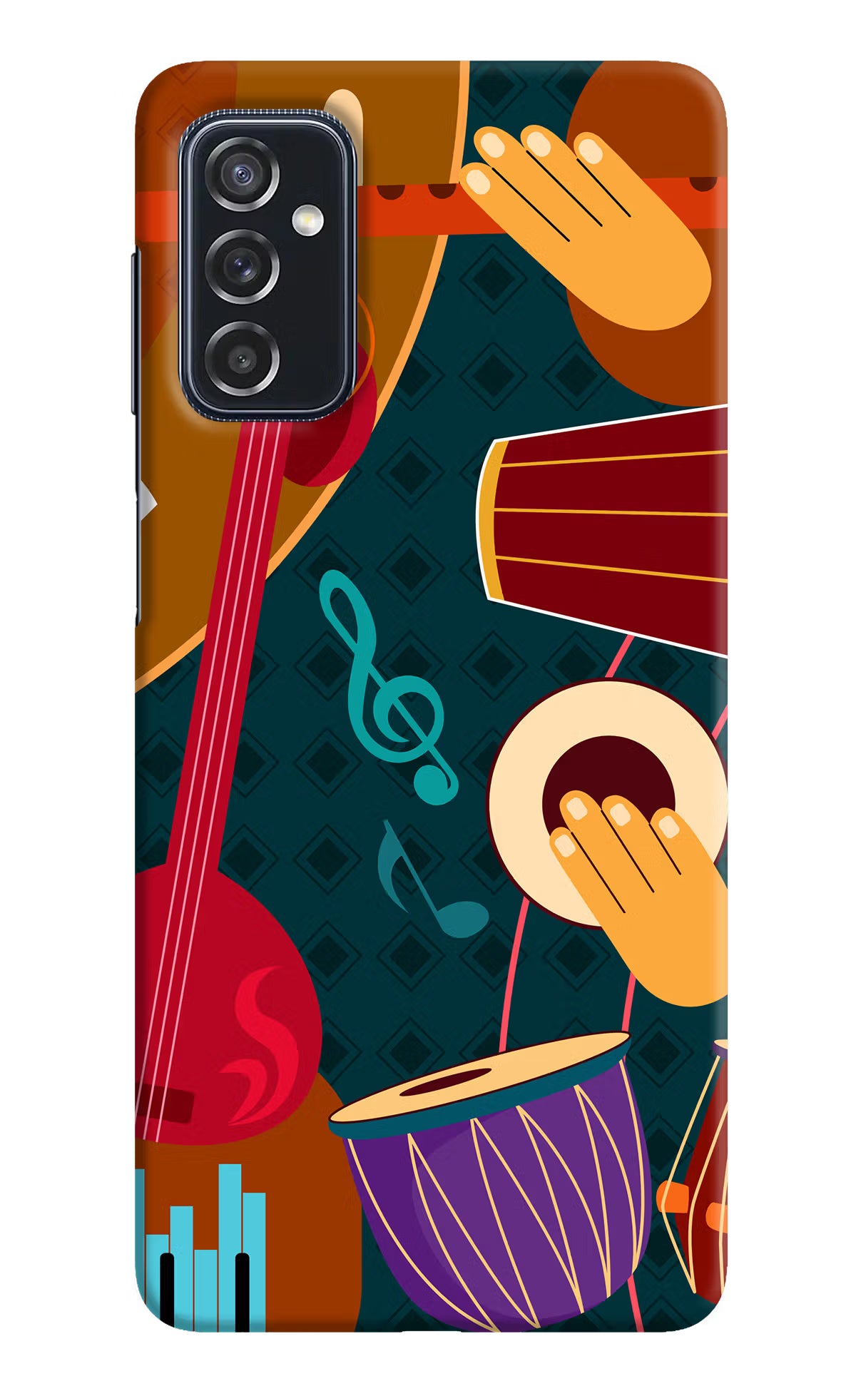 Music Instrument Samsung M52 5G Hard Case Back Cover by Casekaro