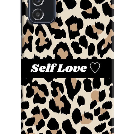 Leopard Print Self Love Samsung M52 5G Hard Case Back Cover by Casekaro