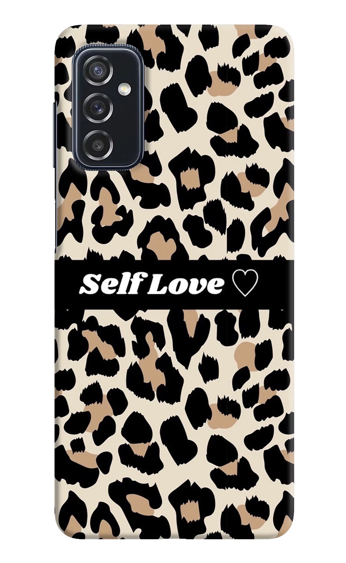 Leopard Print Self Love Samsung M52 5G Hard Case Back Cover by Casekaro