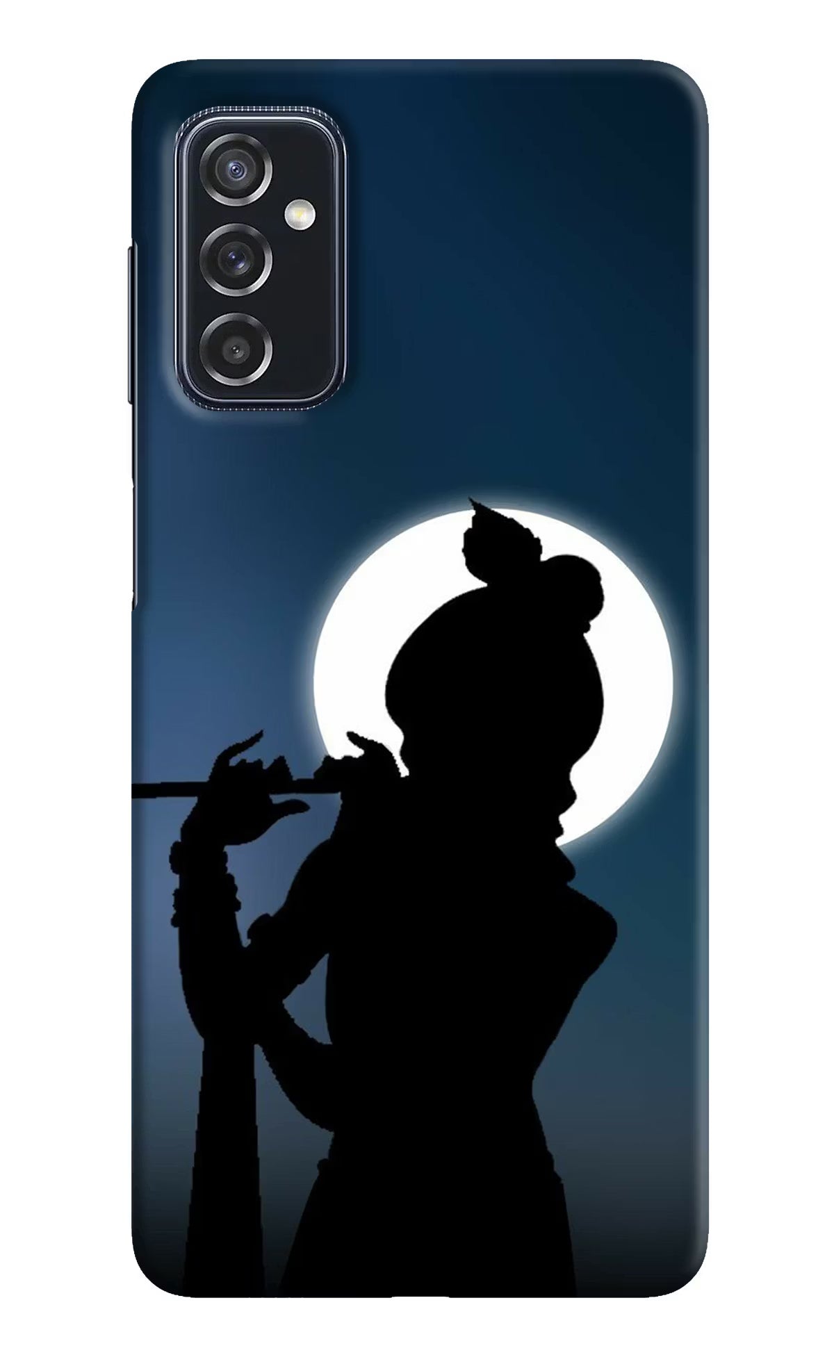 Shri Krishna Silhouette Samsung M52 5G Hard Case Back Cover by Casekaro