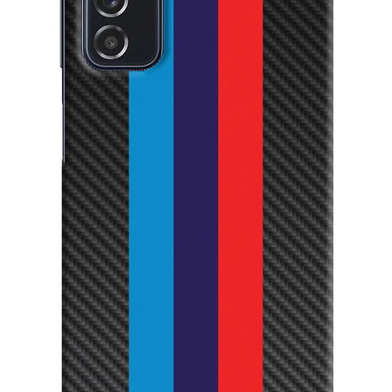 BMW Stripes Pattern Samsung M52 5G Hard Case Back Cover by Casekaro