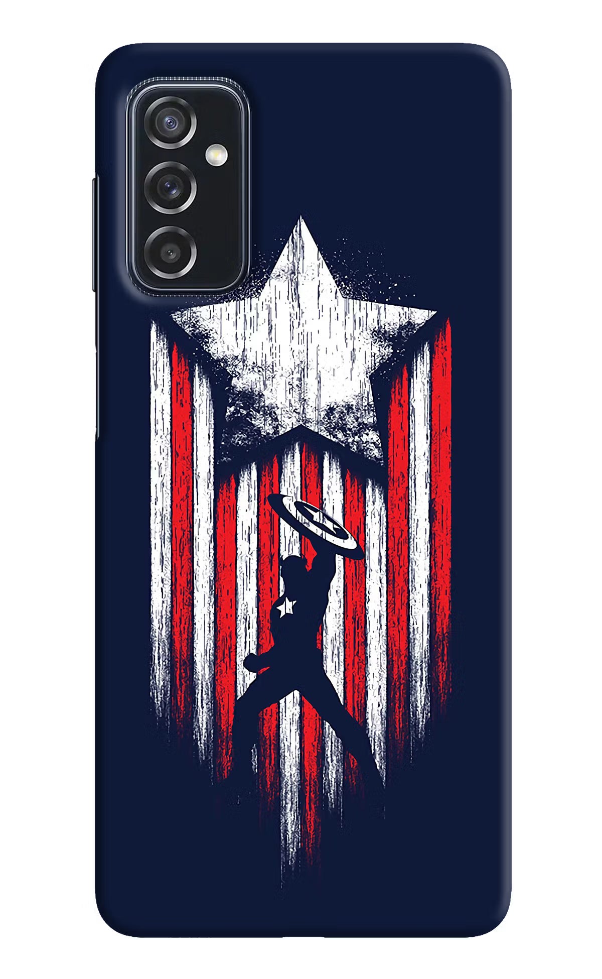 Captain America Marvel Art Samsung M52 5G Hard Case Back Cover by Casekaro
