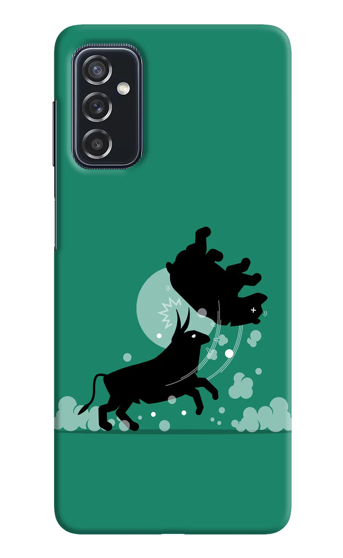 Bull Conqueror Samsung M52 5G Hard Case Back Cover by Casekaro
