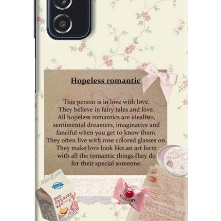 Hopeless Romantic Samsung M52 5G Hard Case Back Cover by Casekaro