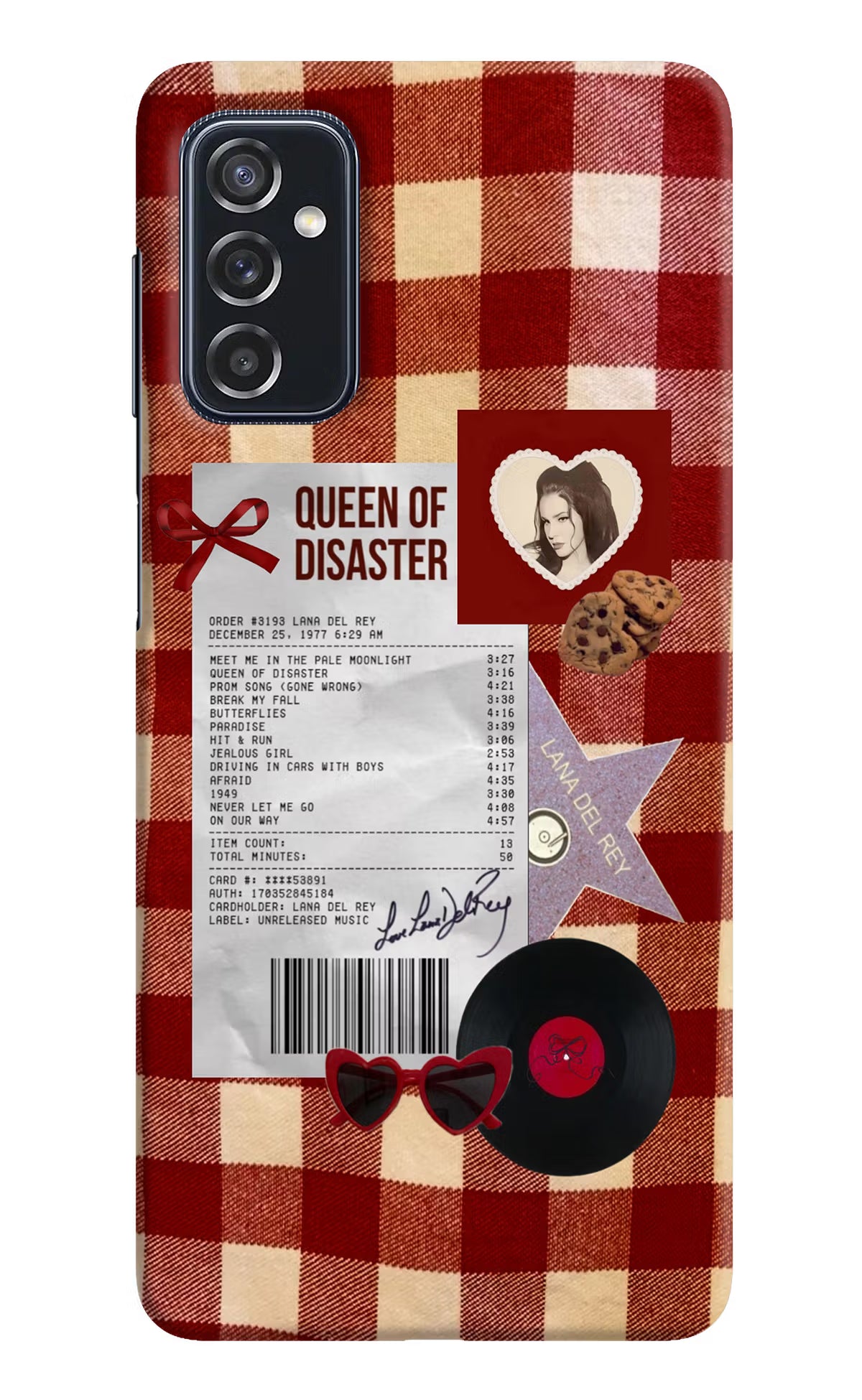 Queen of Disaster Samsung M52 5G Hard Case Back Cover by Casekaro