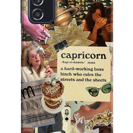 Capricorn Zodiac Samsung M52 5G Hard Case Back Cover by Casekaro