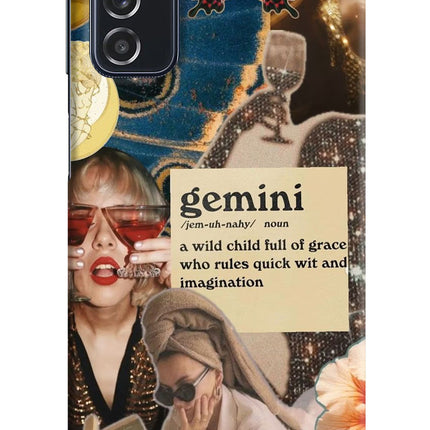 Gemini Zodiac Samsung M52 5G Hard Case Back Cover by Casekaro