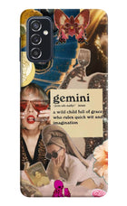 Gemini Zodiac Samsung M52 5G Hard Case Back Cover by Casekaro