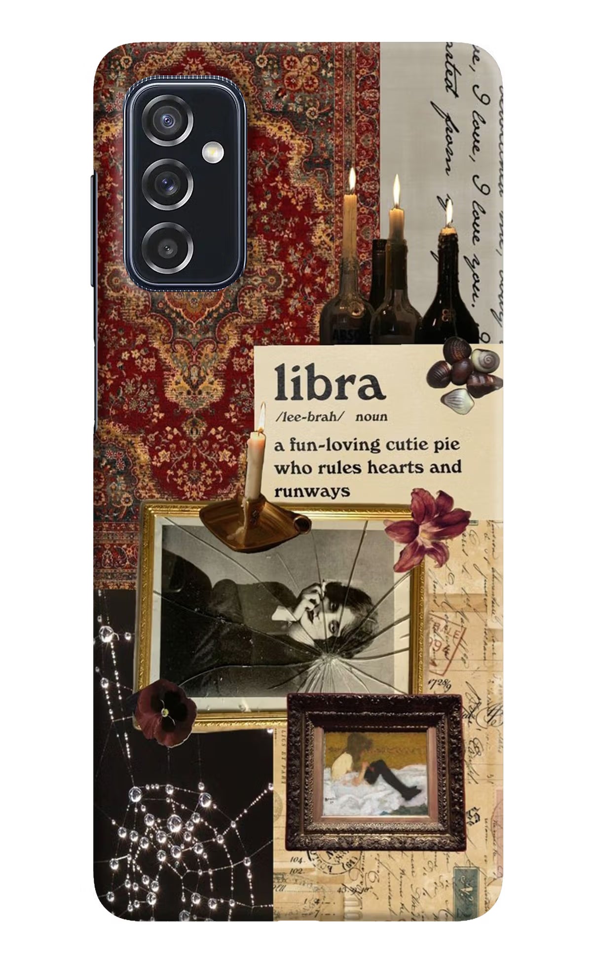 Libra Zodiac Samsung M52 5G Hard Case Back Cover by Casekaro