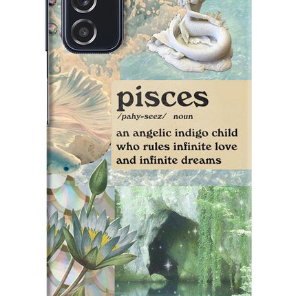 Pisces Zodiac Samsung M52 5G Hard Case Back Cover by Casekaro