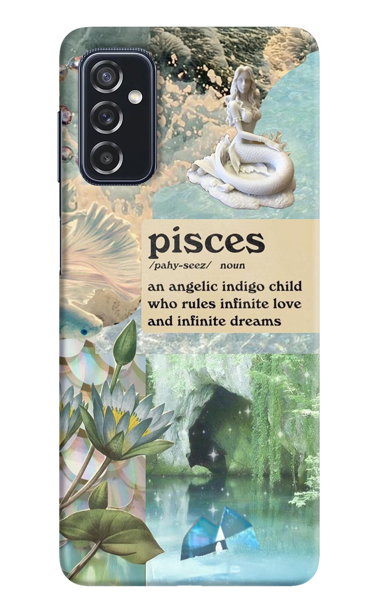 Pisces Zodiac Samsung M52 5G Hard Case Back Cover by Casekaro