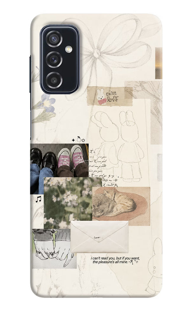 Soft Aesthetic Samsung M52 5G Hard Case Back Cover by Casekaro