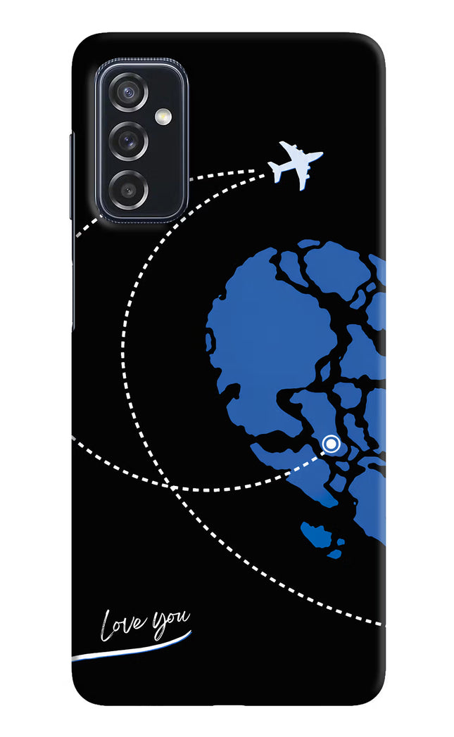 Love Orbit Samsung M52 5G Hard Case Back Cover by Casekaro