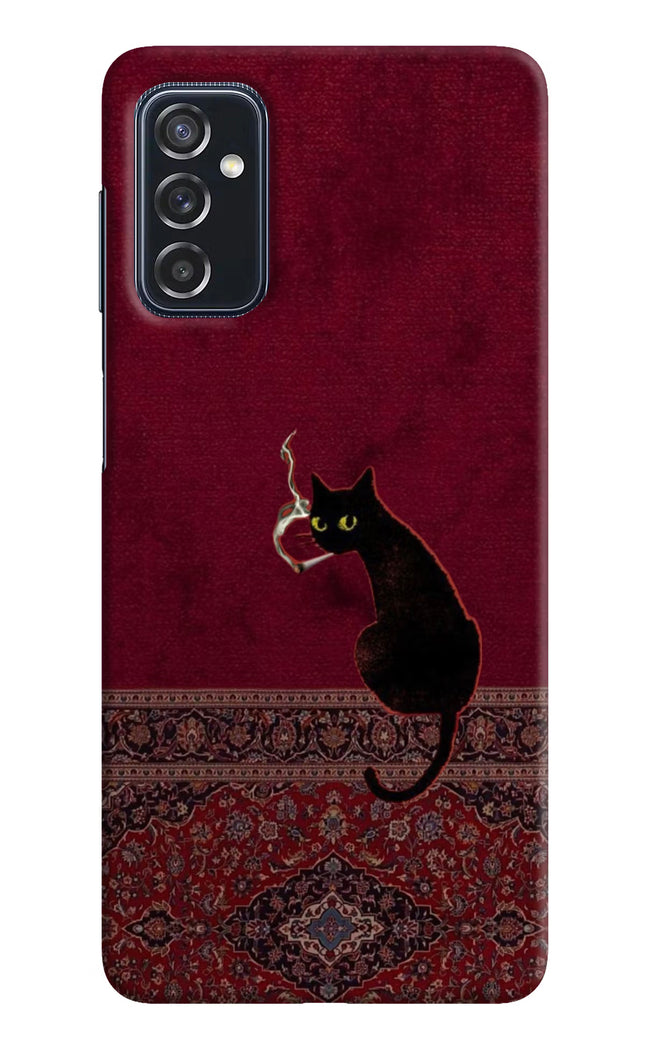 Midnight Cat Samsung M52 5G Hard Case Back Cover by Casekaro