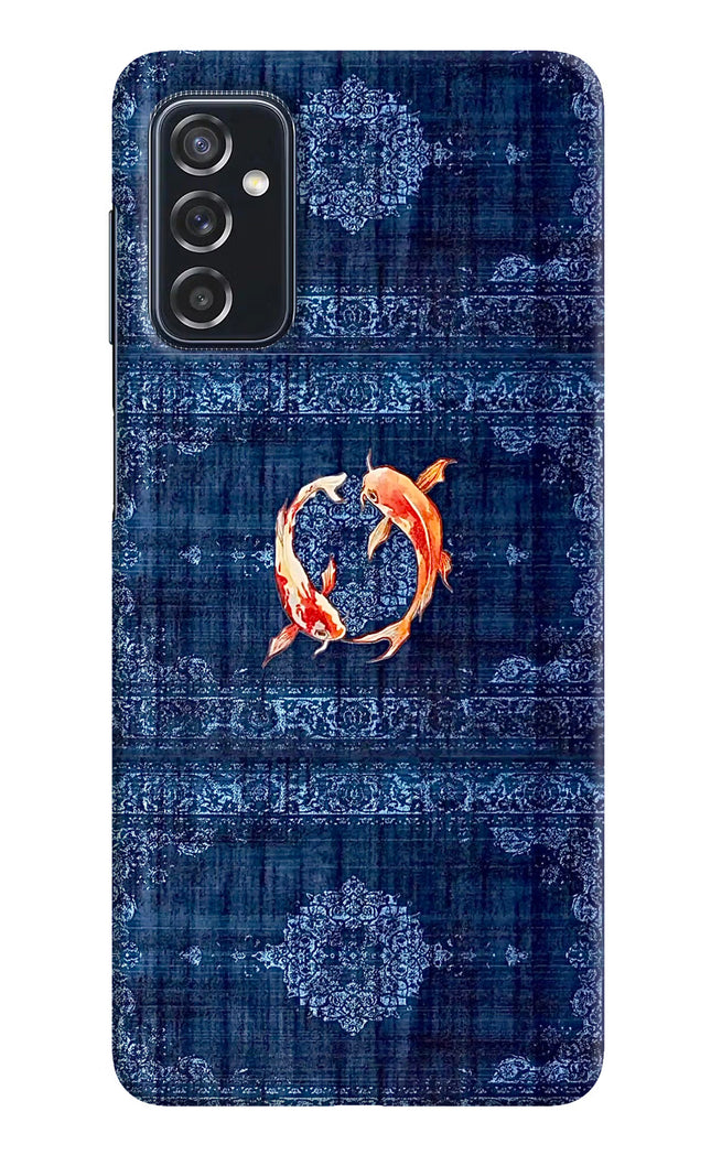 Koi Blue Samsung M52 5G Hard Case Back Cover by Casekaro
