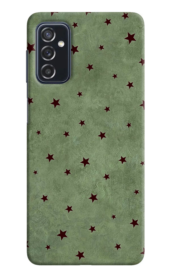 Green Stars Samsung M52 5G Hard Case Back Cover by Casekaro