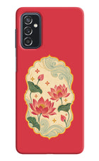 Pink Lotus Samsung M52 5G Hard Case Back Cover by Casekaro