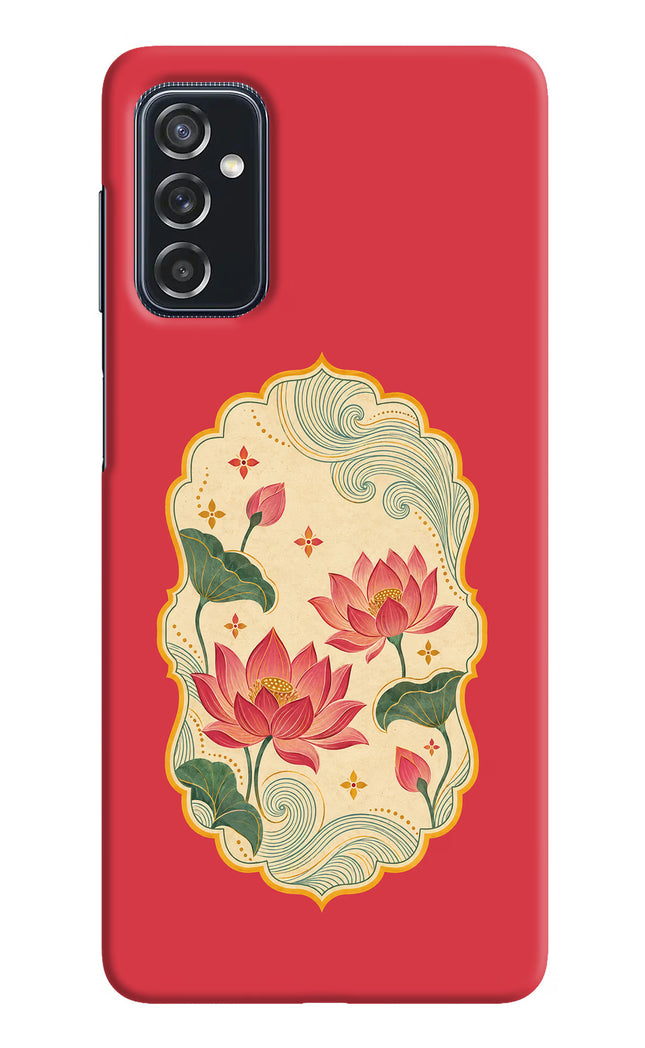 Pink Lotus Samsung M52 5G Hard Case Back Cover by Casekaro