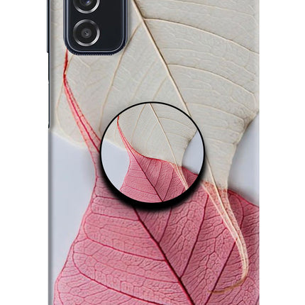 White Pink Leaf Samsung M52 5G Pop Case by Casekaro