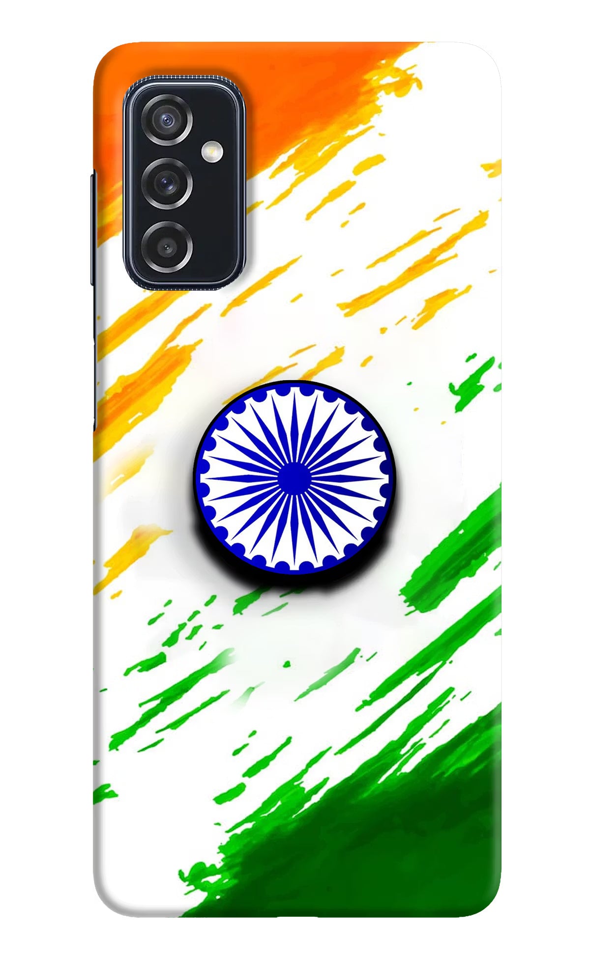 Indian Flag Ashoka Chakra Samsung M52 5G Pop Case by Casekaro