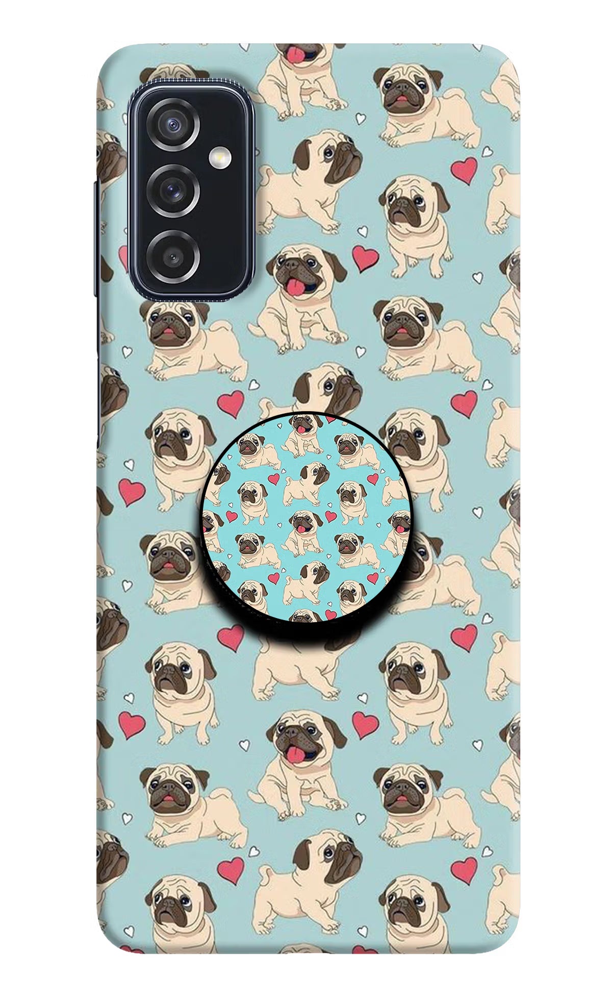 Pug Dog Samsung M52 5G Pop Case by Casekaro