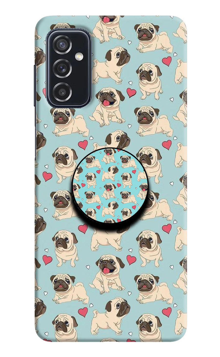 Pug Dog Samsung M52 5G Pop Case, Hard case