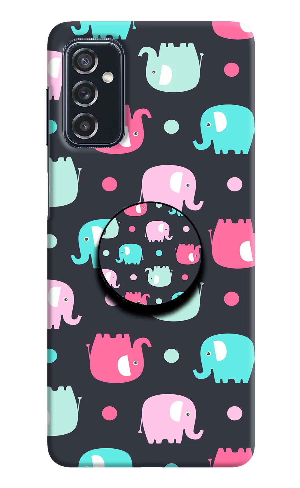 Baby Elephants Samsung M52 5G Pop Case by Casekaro