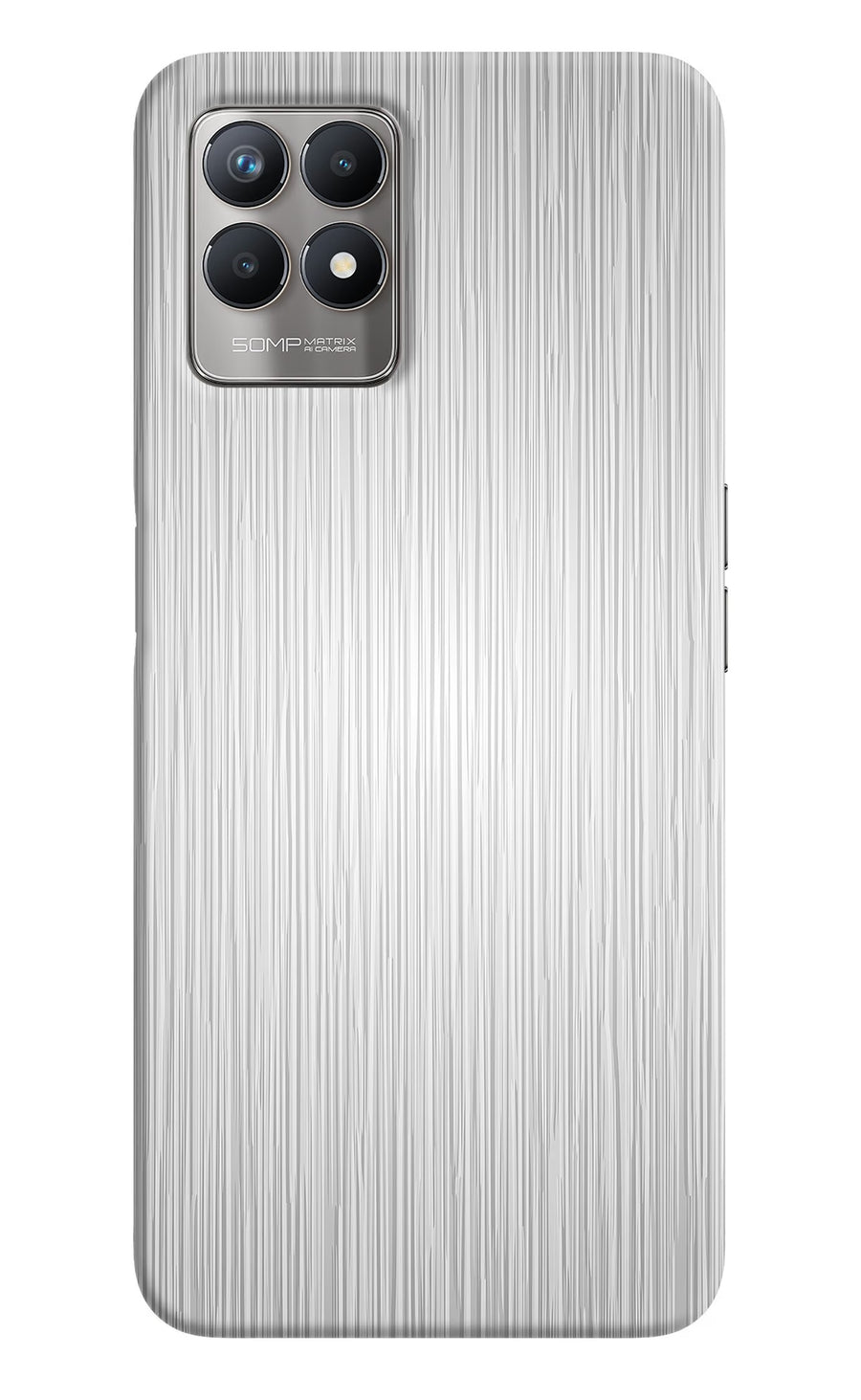 Wooden Grey Texture Realme 8i Back Cover, Hard case