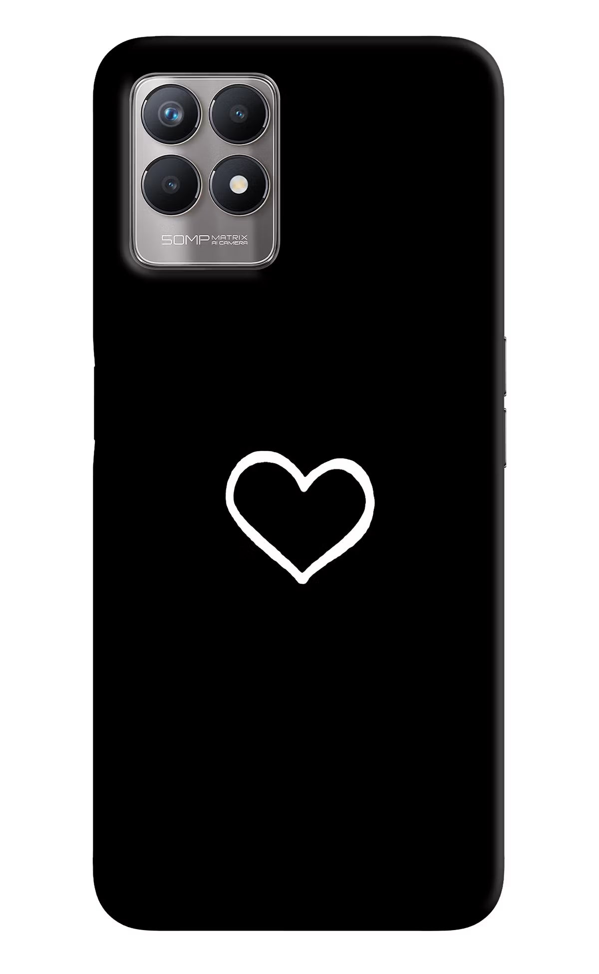 Heart Realme 8i Back Cover