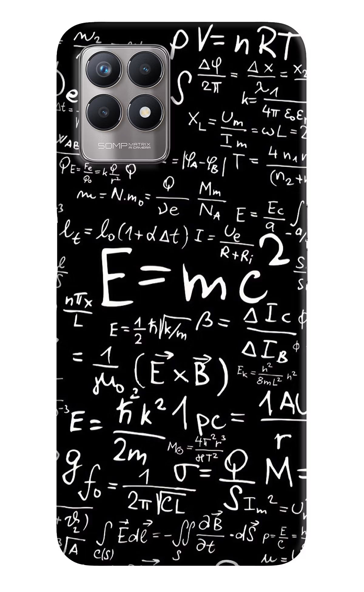 Physics Formula Realme 8i Back Cover