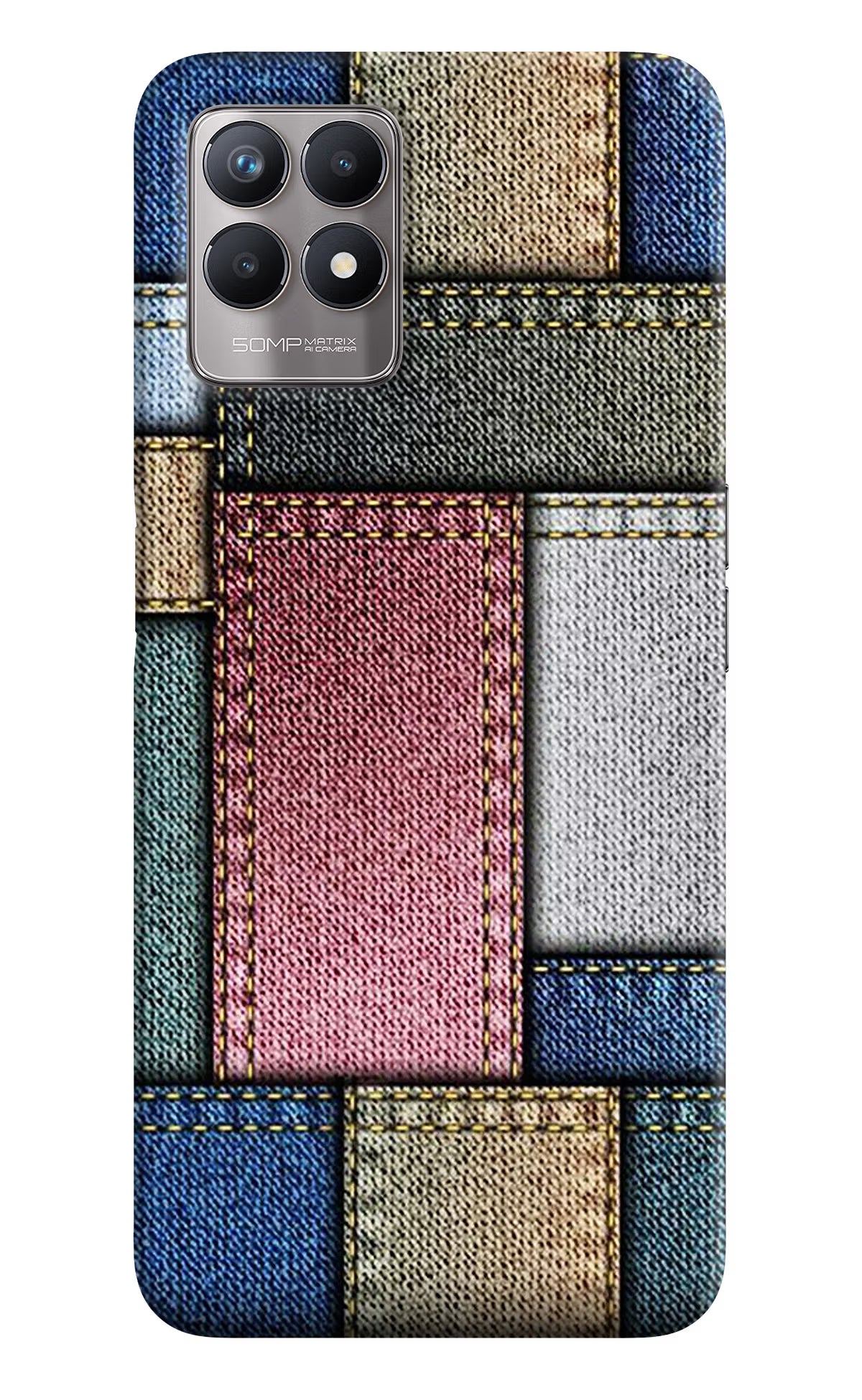 Multicolor Jeans Realme 8i Back Cover