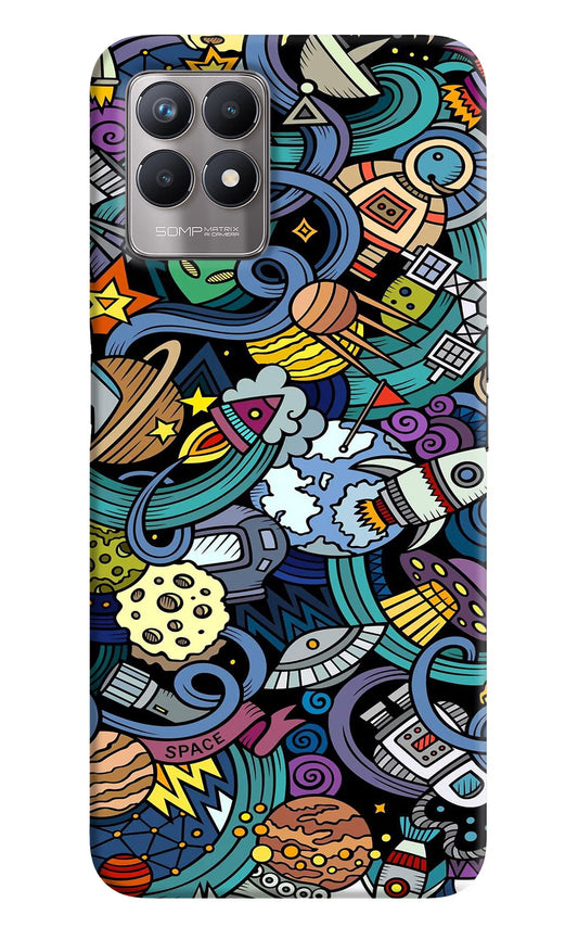 Space Abstract Realme 8i Back Cover