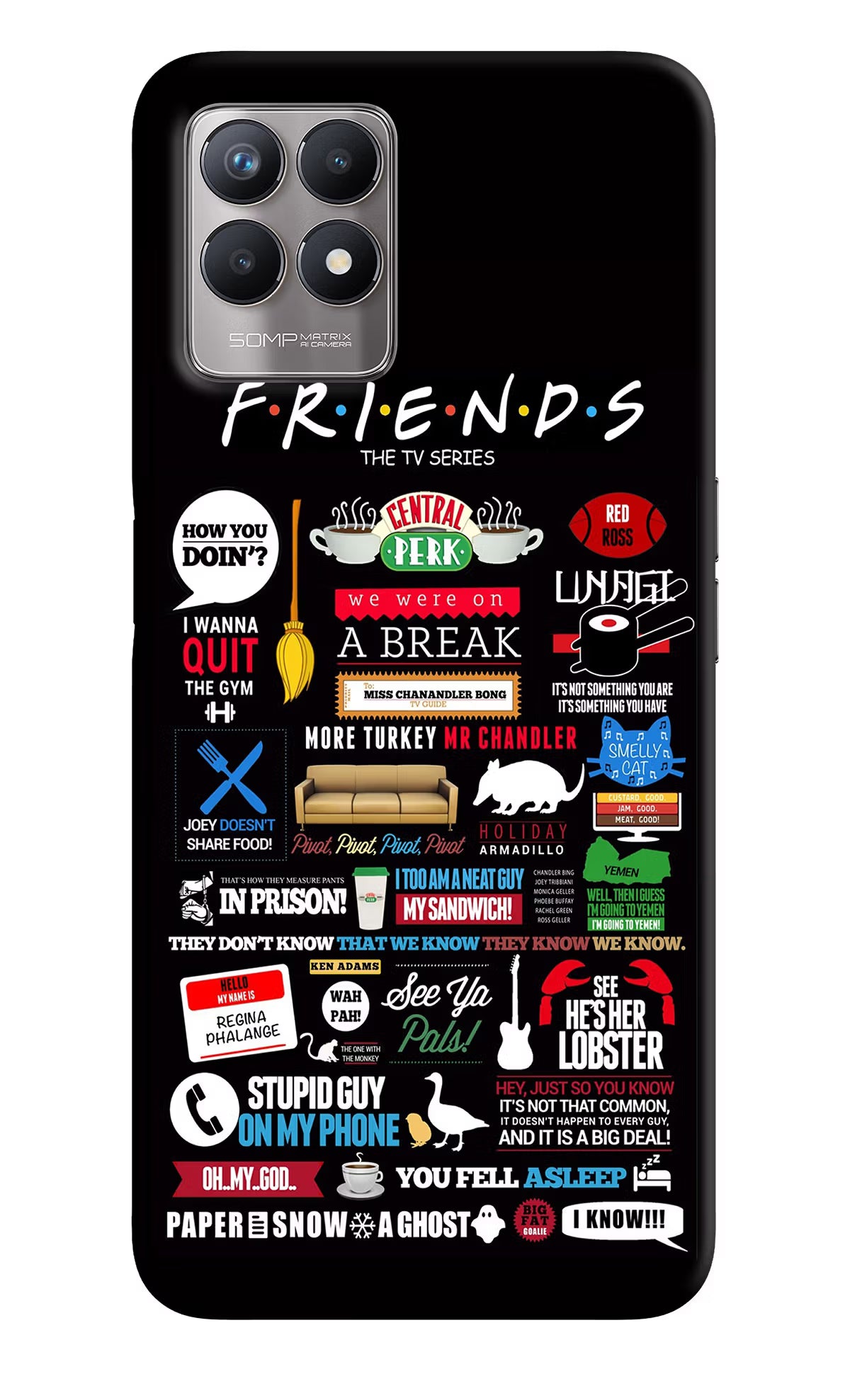 FRIENDS Realme 8i Back Cover