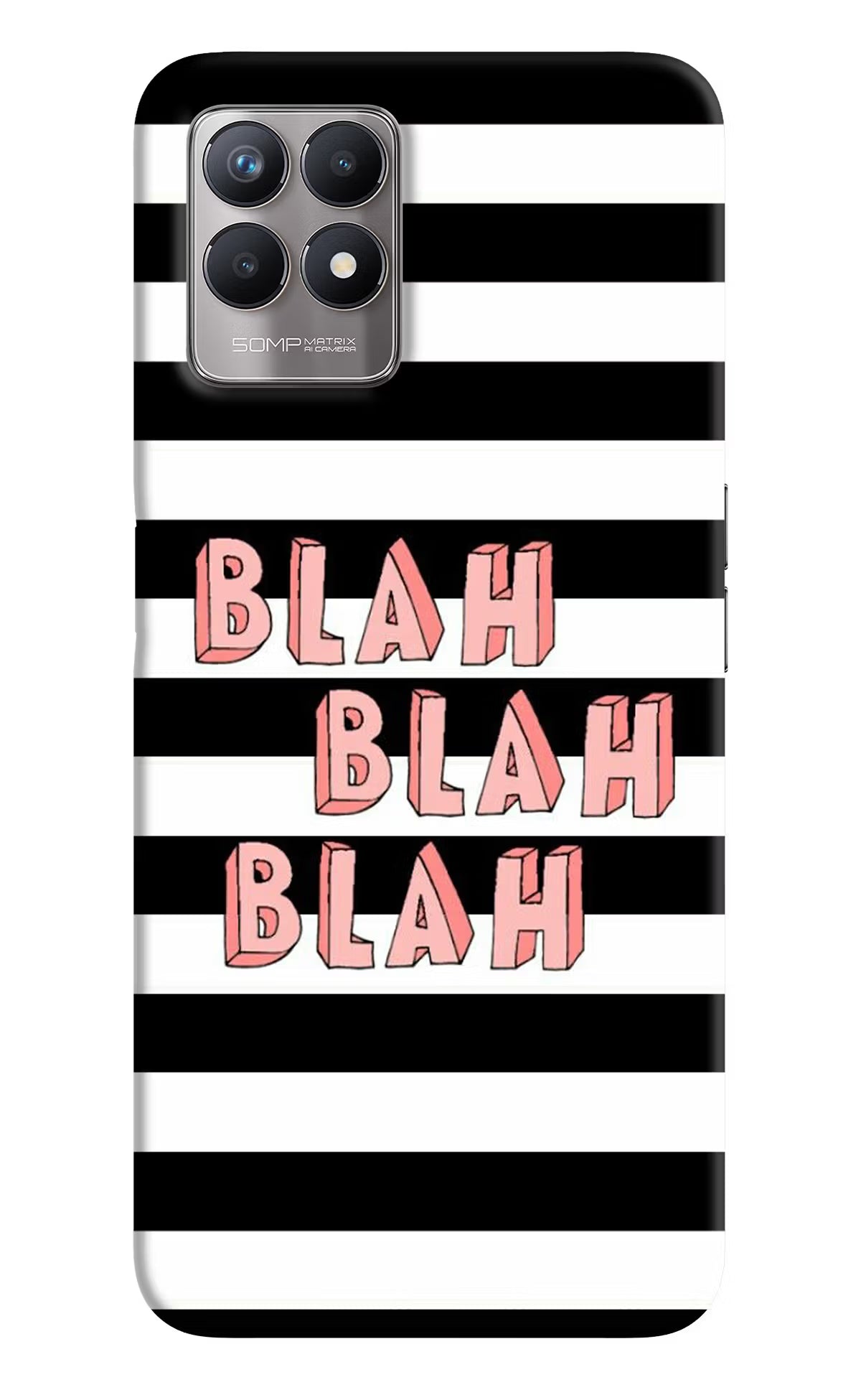 Blah Blah Blah Realme 8i Back Cover